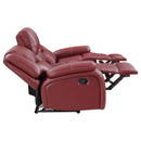 Coaster Furniture Camila 610241 Camila Upholstered Motion Reclining Sofa - Red IMAGE 6