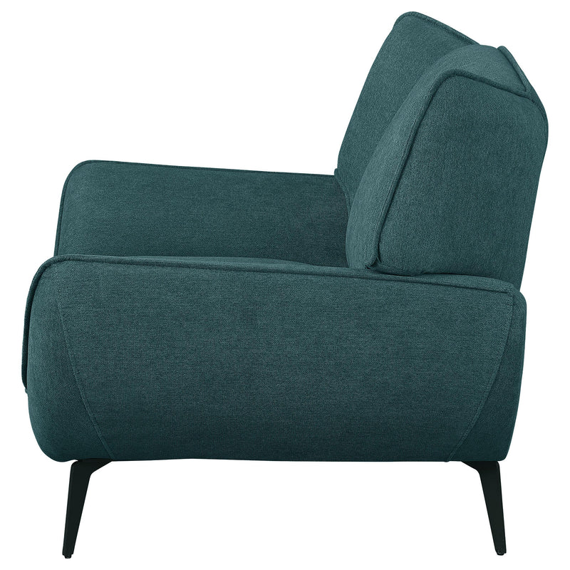 Coaster Furniture Acton 511163 Upholstered Flared Arm Chair - Teal Blue IMAGE 5