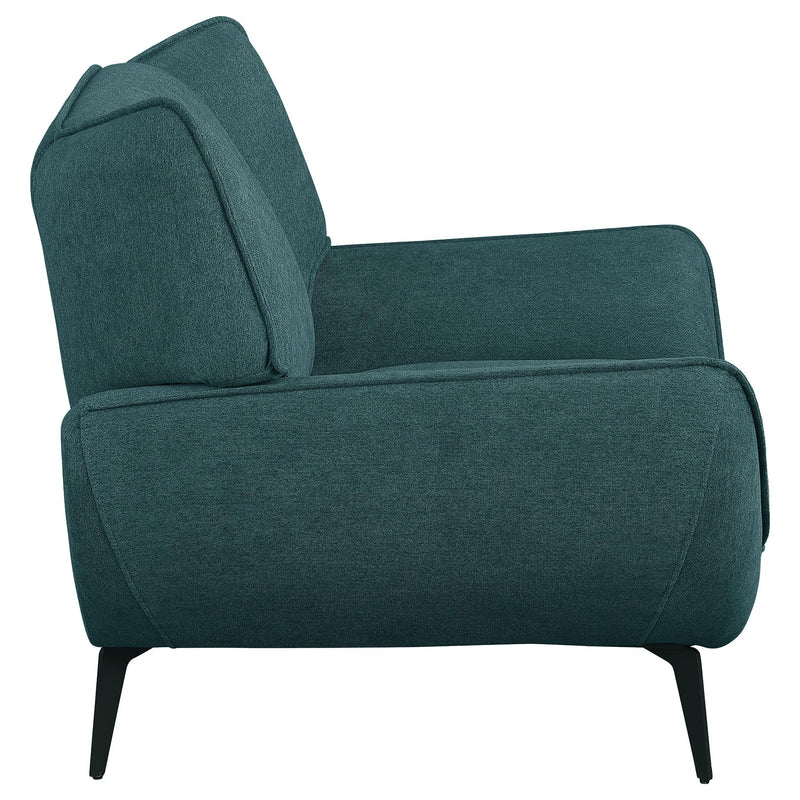 Coaster Furniture Acton 511163 Upholstered Flared Arm Chair - Teal Blue IMAGE 7