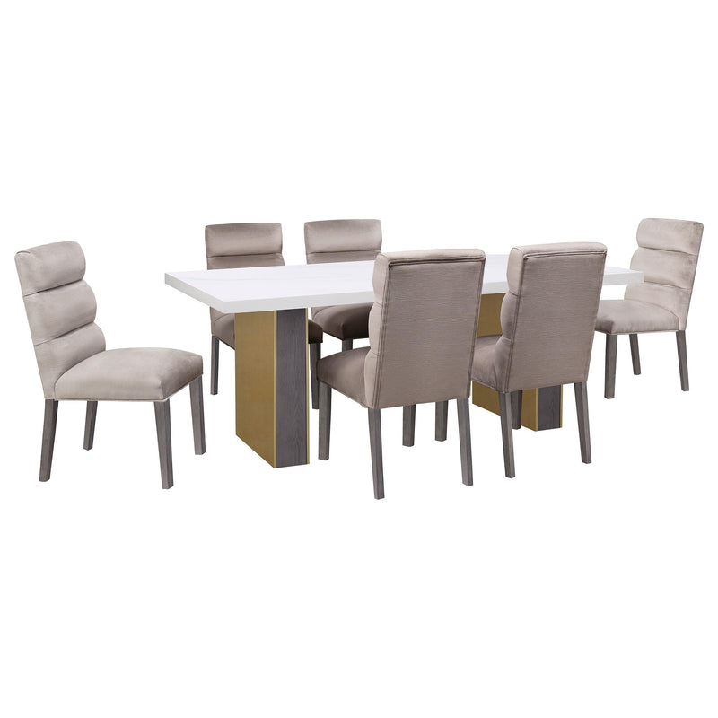 Coaster Furniture Cantrell 106683 Upholstered Dining Side Chair - Stone IMAGE 11