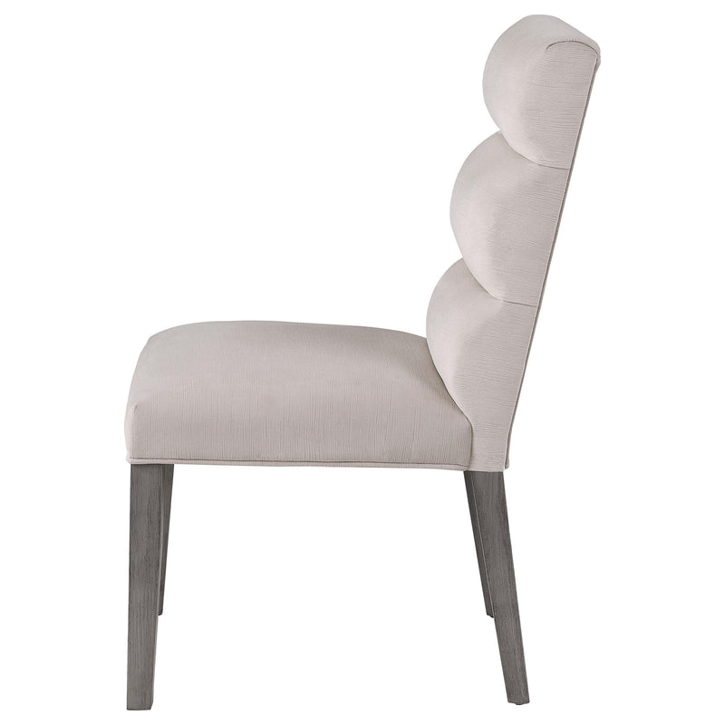 Coaster Furniture Cantrell 106683 Upholstered Dining Side Chair - Stone IMAGE 4