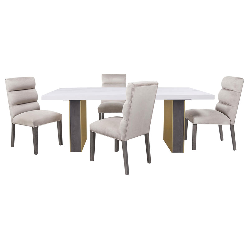 Coaster Furniture Cantrell 106683 Upholstered Dining Side Chair - Stone IMAGE 8