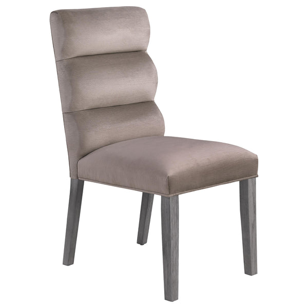 Coaster Furniture Carla 106684 Upholstered Dining Side Chair - Stone IMAGE 1