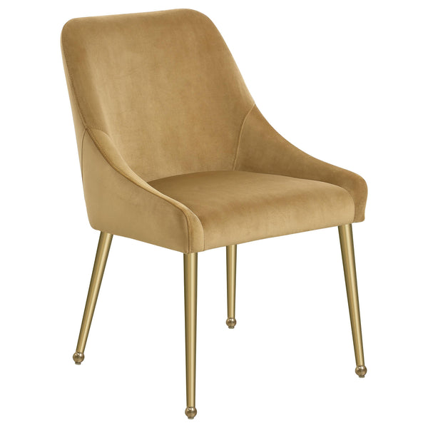 Coaster Furniture Mayette 107582 Parsons Wingback Dining Side Chair - Cognac IMAGE 1