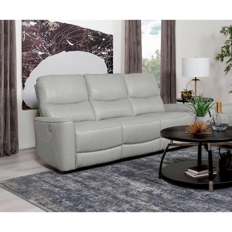 Coaster Furniture Greenfield 610261P Upholstered Power Reclining Sofa - Ivory IMAGE 2