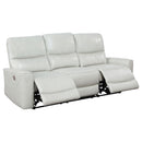 Coaster Furniture Greenfield 610261P Upholstered Power Reclining Sofa - Ivory IMAGE 3