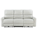 Coaster Furniture Greenfield 610261P Upholstered Power Reclining Sofa - Ivory IMAGE 4