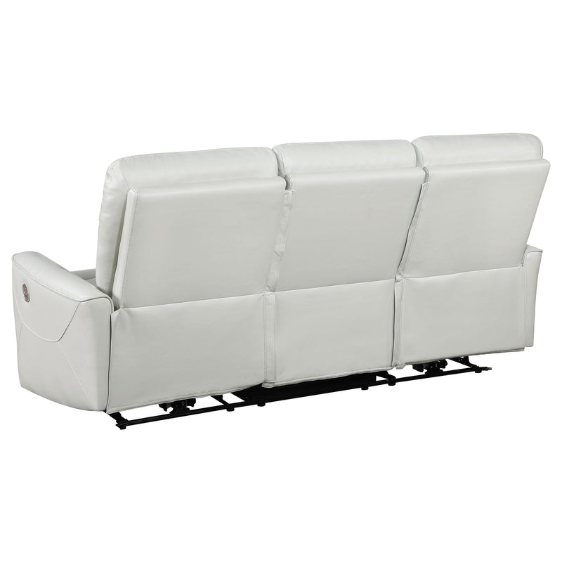 Coaster Furniture Greenfield 610261P Upholstered Power Reclining Sofa - Ivory IMAGE 5