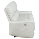 Coaster Furniture Greenfield 610261P Upholstered Power Reclining Sofa - Ivory IMAGE 6