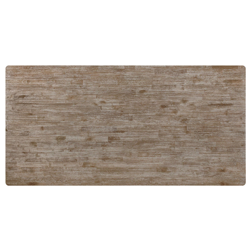Coaster Furniture Bridget 108221 Rectangular Dining Table - Brown Brushed/Charcoal Sandthrough IMAGE 5