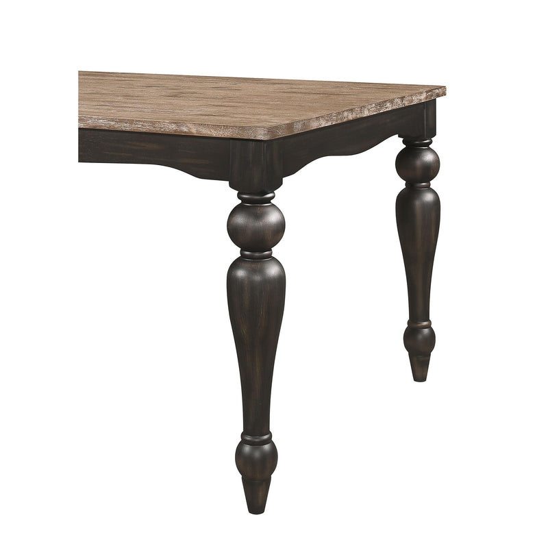 Coaster Furniture Bridget 108221 Rectangular Dining Table - Brown Brushed/Charcoal Sandthrough IMAGE 7