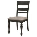 Coaster Furniture Bridget 108222 Ladder Back Dining Side Chair - Stone Brown/Charcoal Sandthrough IMAGE 4