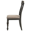 Coaster Furniture Bridget 108222 Ladder Back Dining Side Chair - Stone Brown/Charcoal Sandthrough IMAGE 5