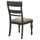 Coaster Furniture Bridget 108222 Ladder Back Dining Side Chair - Stone Brown/Charcoal Sandthrough IMAGE 7