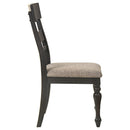 Coaster Furniture Bridget 108222 Ladder Back Dining Side Chair - Stone Brown/Charcoal Sandthrough IMAGE 8