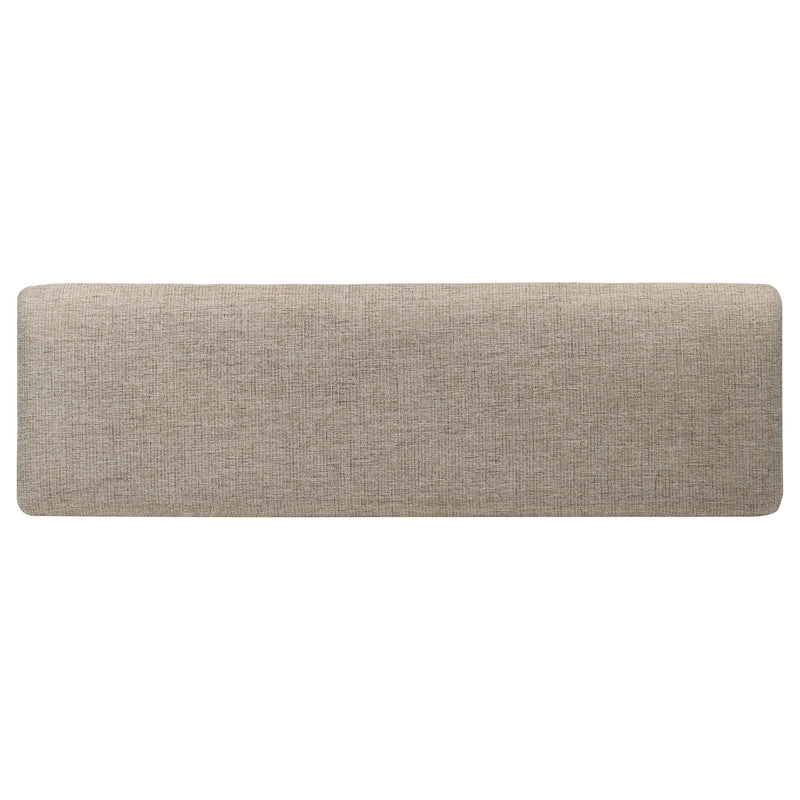 Coaster Furniture Bridget 108223 Upholstered Dining Bench - Stone Brown/Charcoal Sandthrough IMAGE 5