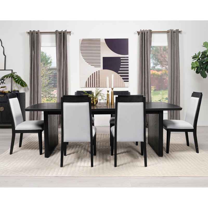 Coaster Furniture Brookmead 108231 Rectangular Dining Table with 18" Removable Extension Leaf - Black IMAGE 11