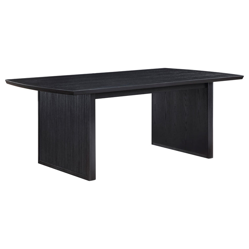 Coaster Furniture Brookmead 108231 Rectangular Dining Table with 18" Removable Extension Leaf - Black IMAGE 2