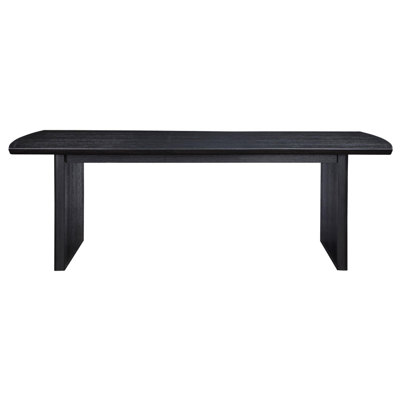 Coaster Furniture Brookmead 108231 Rectangular Dining Table with 18" Removable Extension Leaf - Black IMAGE 5