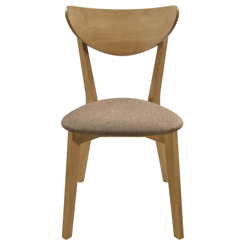 Coaster Furniture Elowen 108442 Dining Side Chair - Light Walnut/Brown IMAGE 3