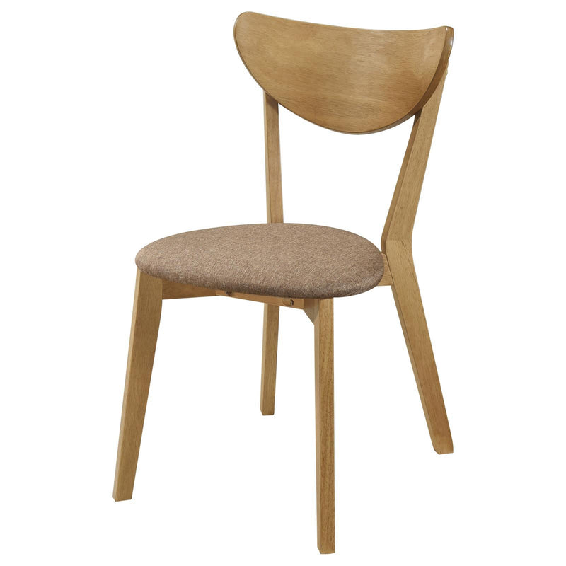 Coaster Furniture Elowen 108442 Dining Side Chair - Light Walnut/Brown IMAGE 4