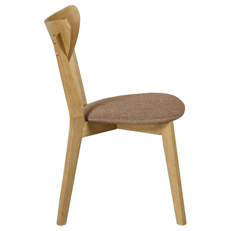 Coaster Furniture Elowen 108442 Dining Side Chair - Light Walnut/Brown IMAGE 8