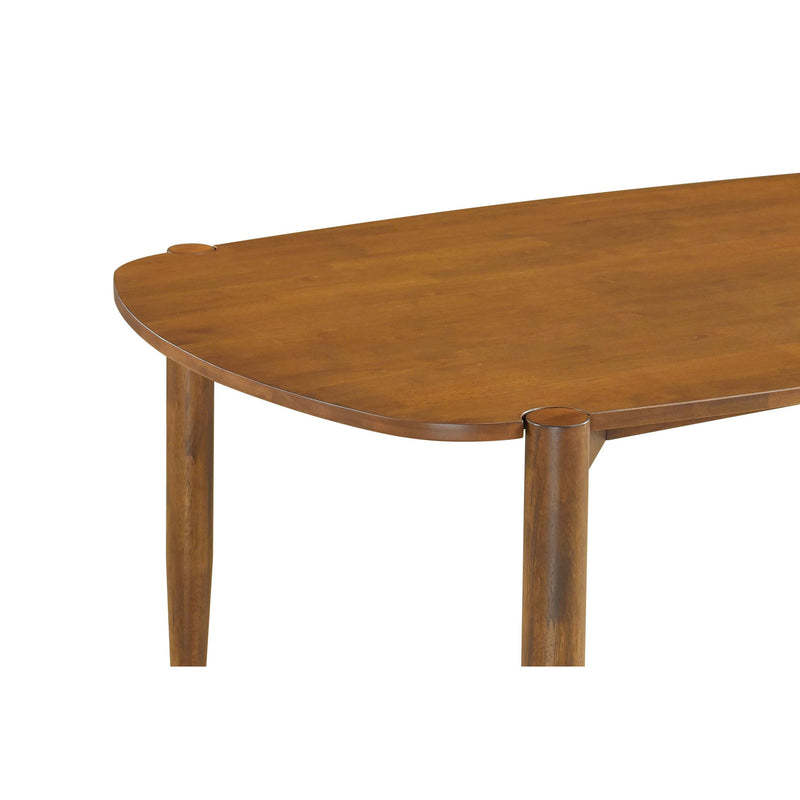 Coaster Furniture Dortch 108461 Oval Solid Wood Dining Table - Walnut IMAGE 6