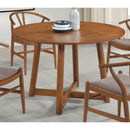 Coaster Furniture Dinah 108471 Round Solid Wood Dining Table - Walnut IMAGE 2