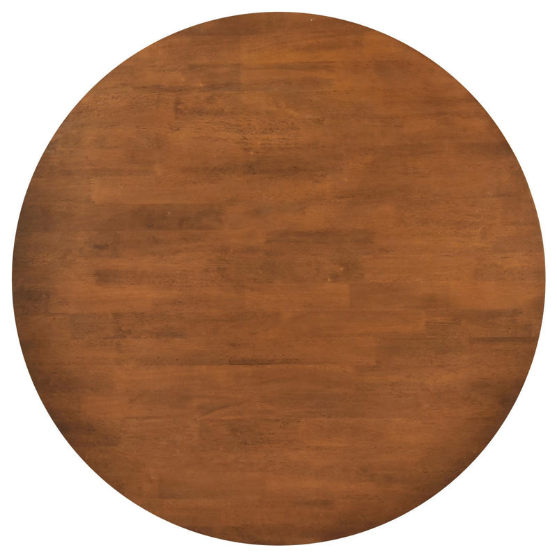Coaster Furniture Dinah 108471 Round Solid Wood Dining Table - Walnut IMAGE 4