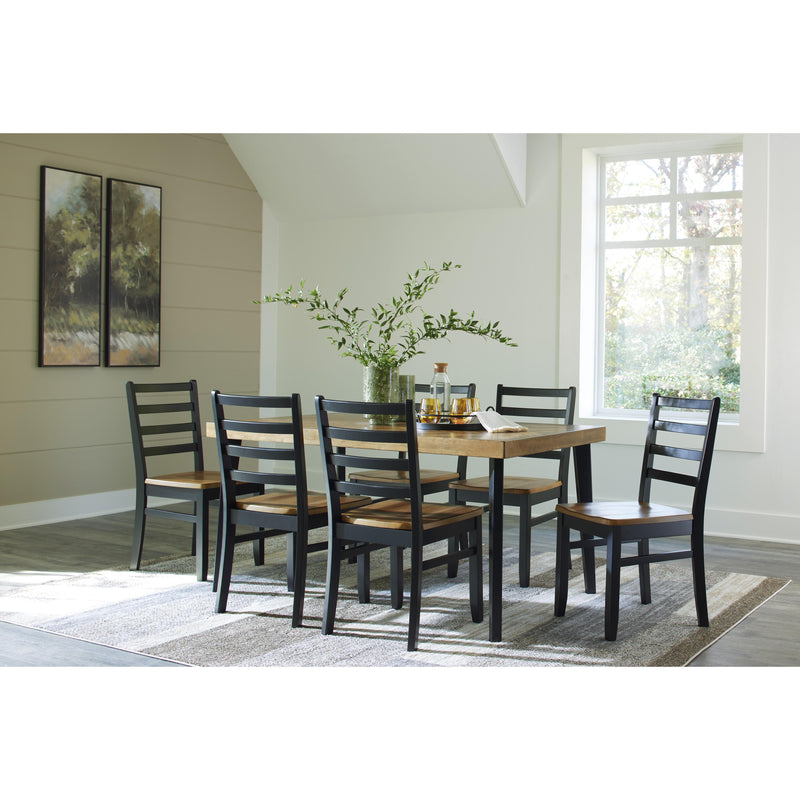 Signature Design by Ashley Blondon D413-425 Rectangular Dining Room Table Set IMAGE 8