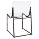 Coaster Furniture Adino 121142 Acrylic Dining Side Chair - Clear/Black Nickel IMAGE 6