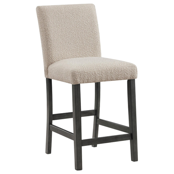 Coaster Furniture Alba 123129 Boucle Upholstered Counter Height Dining Chair - Beige/Charcoal Grey IMAGE 1