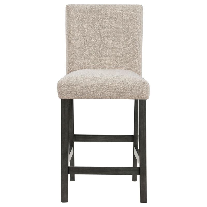 Coaster Furniture Alba 123129 Boucle Upholstered Counter Height Dining Chair - Beige/Charcoal Grey IMAGE 3
