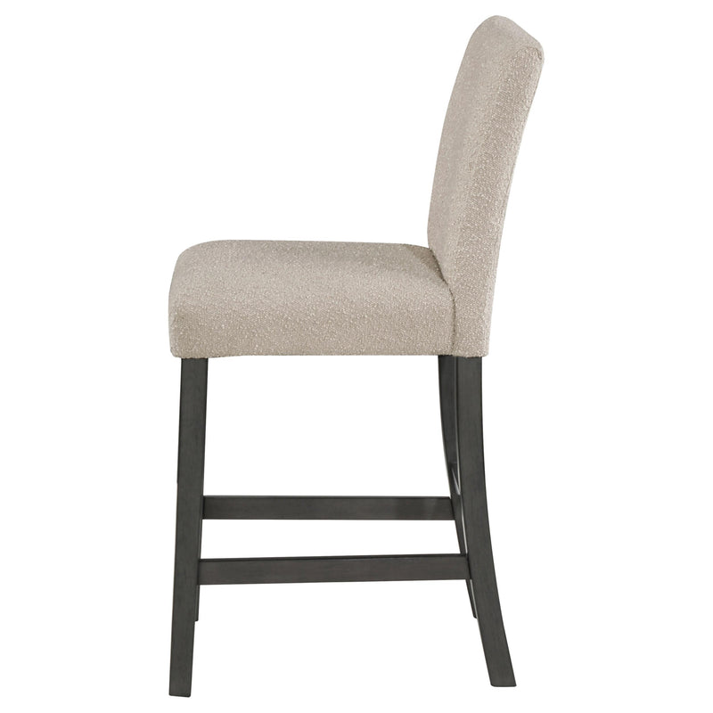 Coaster Furniture Alba 123129 Boucle Upholstered Counter Height Dining Chair - Beige/Charcoal Grey IMAGE 5