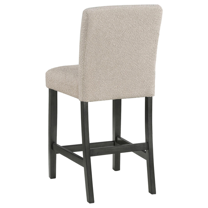 Coaster Furniture Alba 123129 Boucle Upholstered Counter Height Dining Chair - Beige/Charcoal Grey IMAGE 6