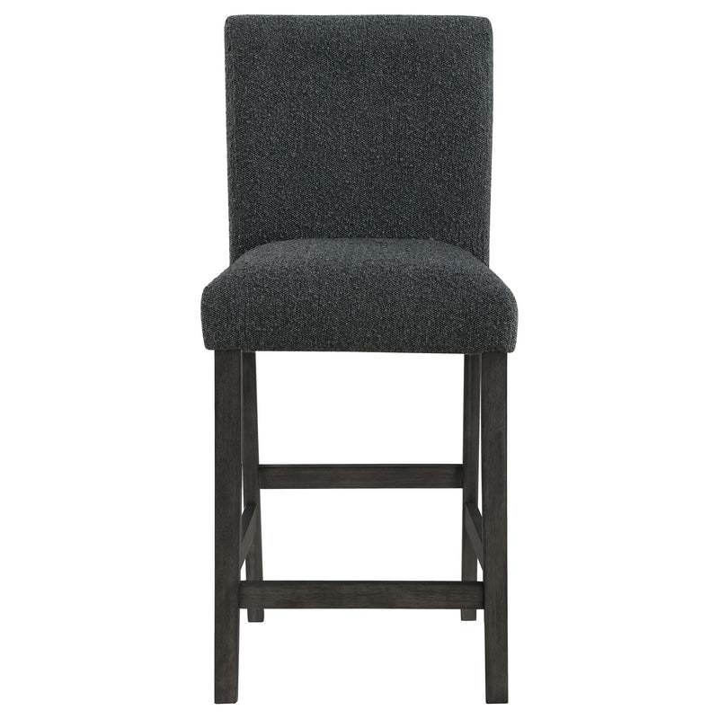 Coaster Furniture Alba 123139 Boucle Upholstered Counter Height Dining Chair - Black/Charcoal Grey IMAGE 3