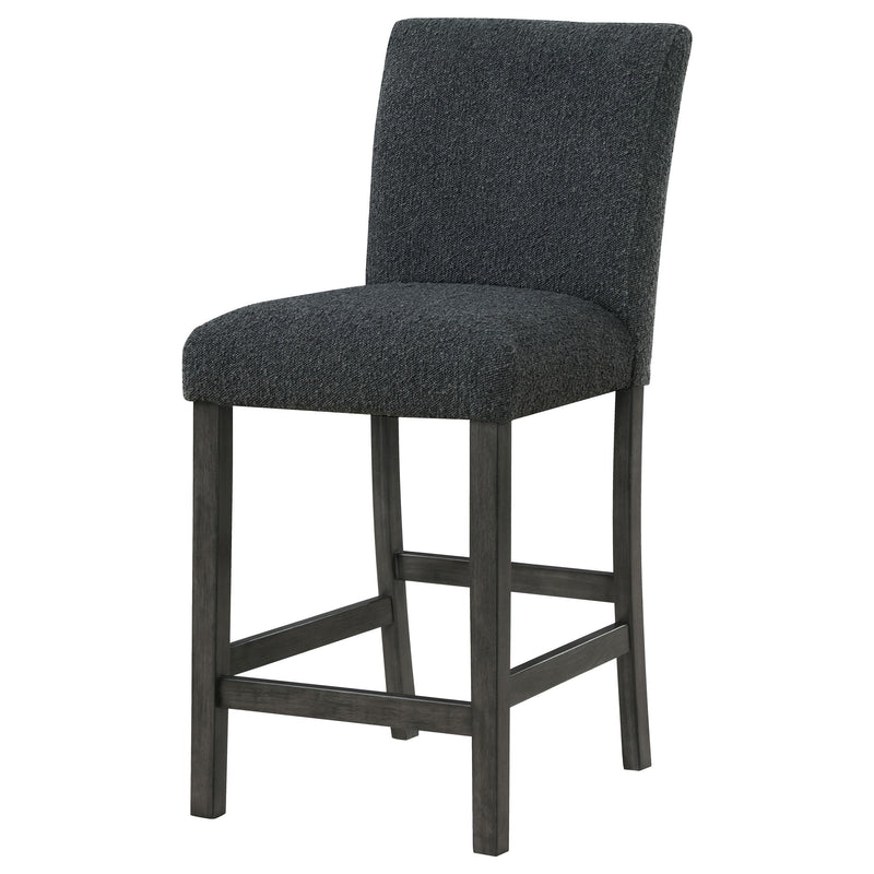 Coaster Furniture Alba 123139 Boucle Upholstered Counter Height Dining Chair - Black/Charcoal Grey IMAGE 4