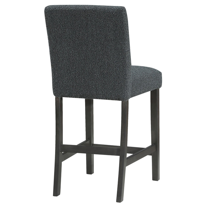 Coaster Furniture Alba 123139 Boucle Upholstered Counter Height Dining Chair - Black/Charcoal Grey IMAGE 8
