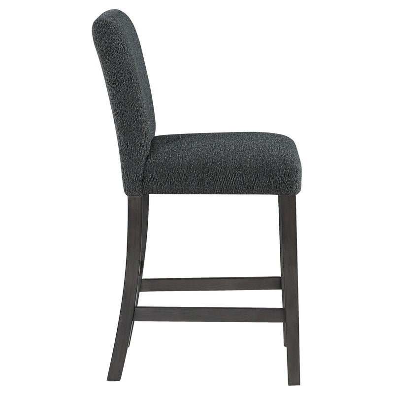 Coaster Furniture Alba 123139 Boucle Upholstered Counter Height Dining Chair - Black/Charcoal Grey IMAGE 9