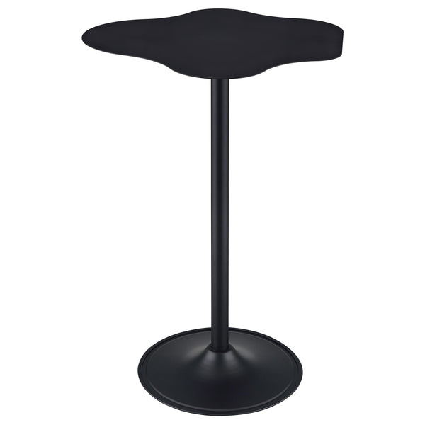Coaster Furniture Keanu 182230 Pedestal Cloud-Shaped Top Bar Table - Black IMAGE 1