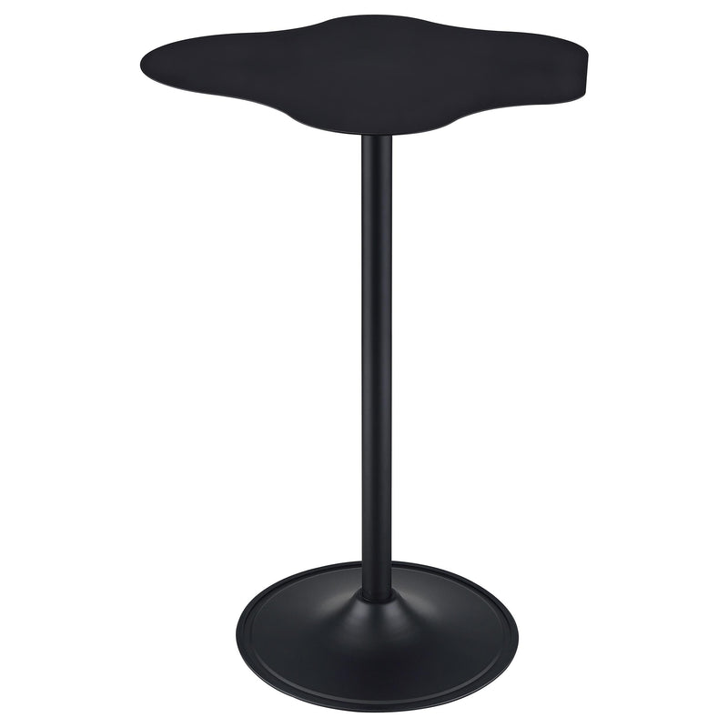 Coaster Furniture Keanu 182230 Pedestal Cloud-Shaped Top Bar Table - Black IMAGE 1