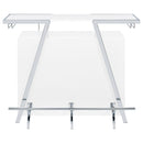 Coaster Furniture Araceli 182355 Home Bar Wine Cabinet - White High Gloss/Chrome IMAGE 11