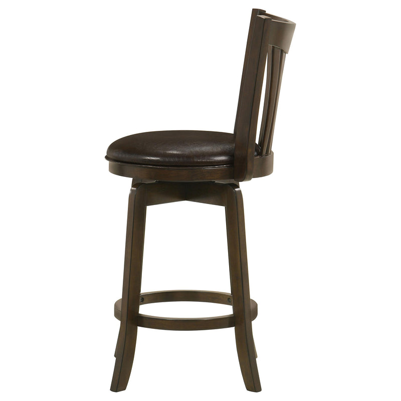 Coaster Furniture Lambert 182508 Counter Height Swivel Bar Stool with Upholstered Seat - Dark Cherry IMAGE 5