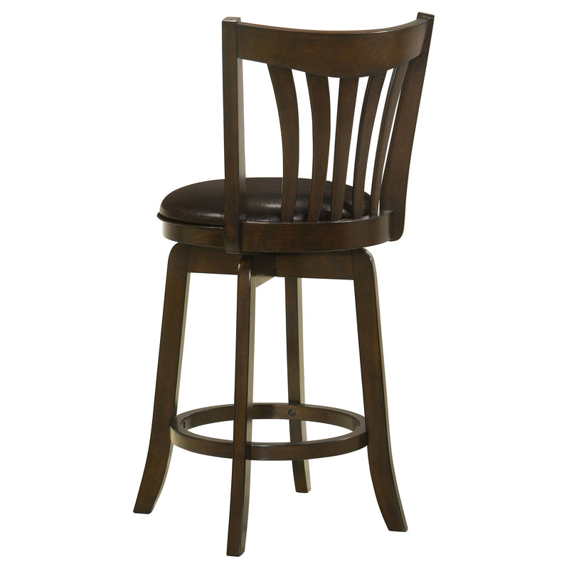 Coaster Furniture Lambert 182508 Counter Height Swivel Bar Stool with Upholstered Seat - Dark Cherry IMAGE 6