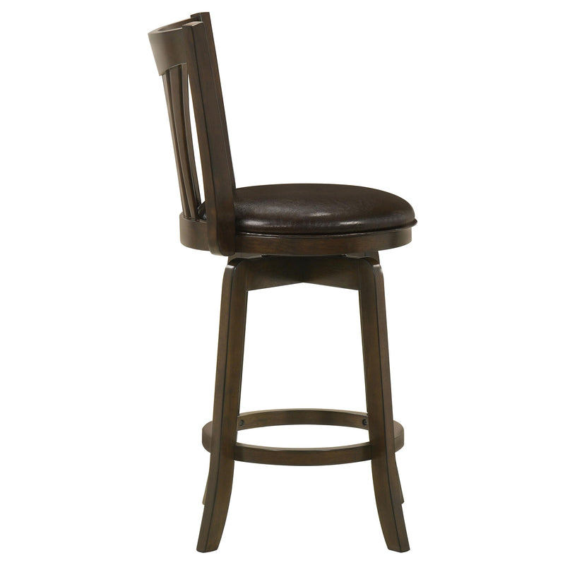 Coaster Furniture Lambert 182508 Counter Height Swivel Bar Stool with Upholstered Seat - Dark Cherry IMAGE 8