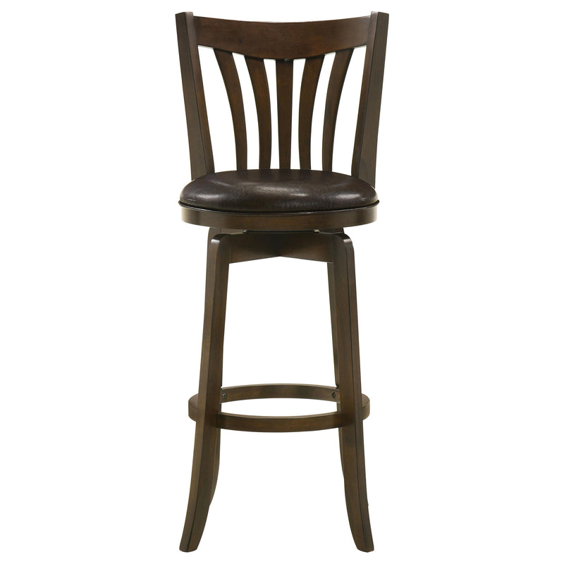 Coaster Furniture Lambert 182509 Pub Height Swivel Bar Stool with Upholstered Seat - Dark Cherry IMAGE 3