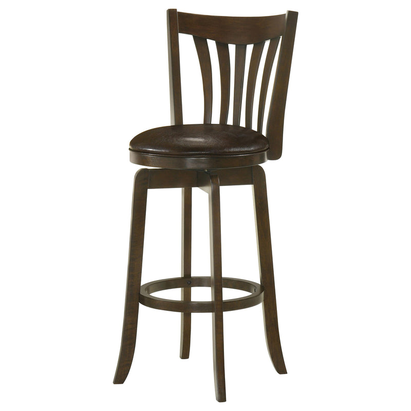 Coaster Furniture Lambert 182509 Pub Height Swivel Bar Stool with Upholstered Seat - Dark Cherry IMAGE 4