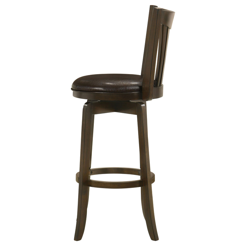 Coaster Furniture Lambert 182509 Pub Height Swivel Bar Stool with Upholstered Seat - Dark Cherry IMAGE 5