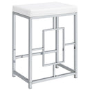 Coaster Furniture Jackson 182714 4-Piece Multipurpose Counter Height Table Set - White/Chrome IMAGE 14