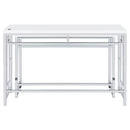 Coaster Furniture Jackson 182714 4-Piece Multipurpose Counter Height Table Set - White/Chrome IMAGE 8